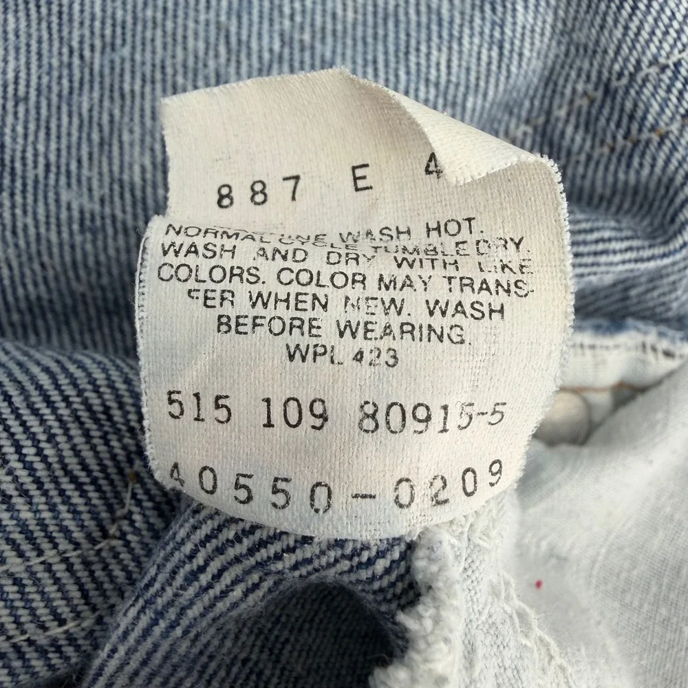 Vintage 80's Levi's 550 Orange Tab Acid Wash Jeans‎ USA Made 36x30 Relaxed Fit